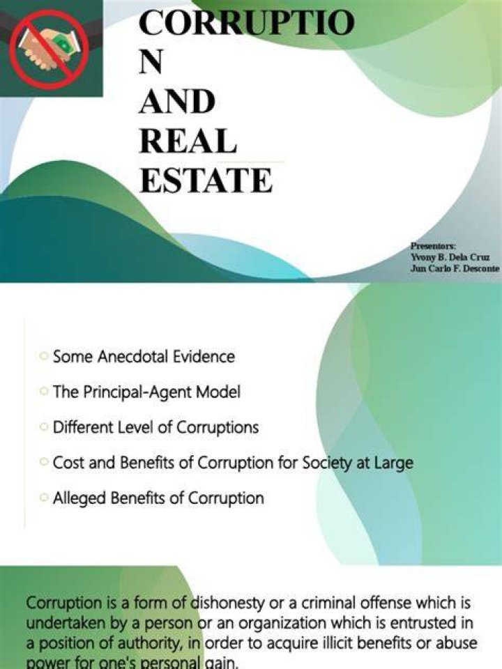 Corruption, Real Estate, And Public Outrage