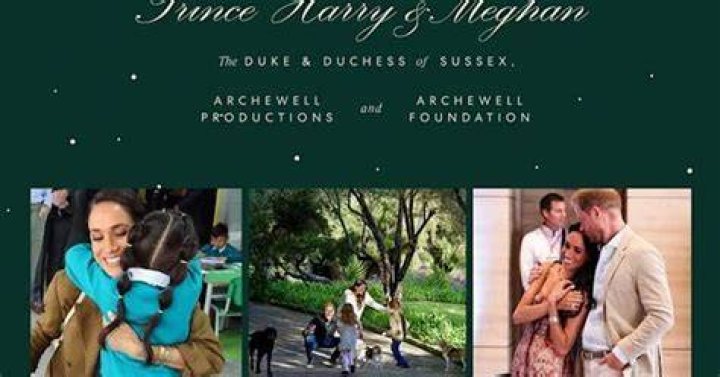 Prince Harrys Christmas Card With Meghan Markle 2023: Photo