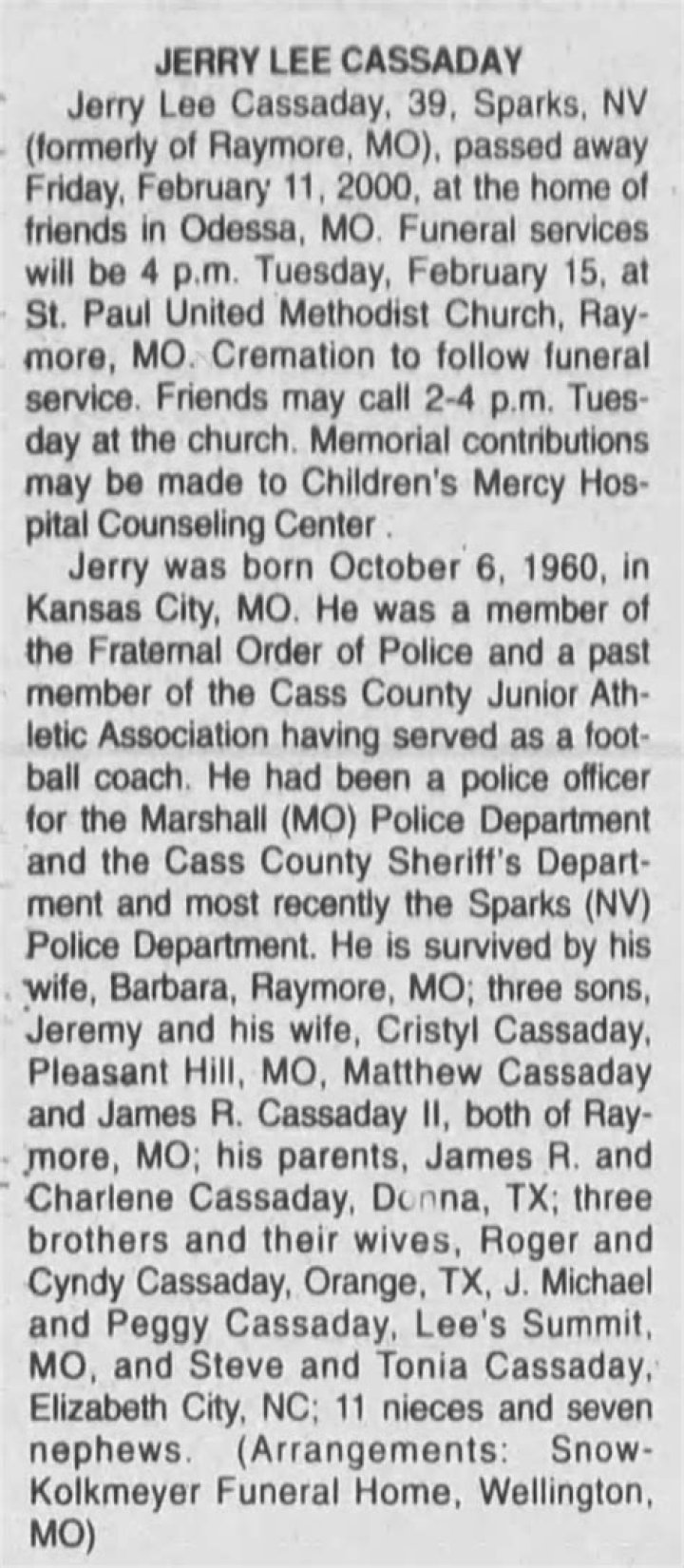 Uncovering The Truth Behind Jerry Cassaday's Murder